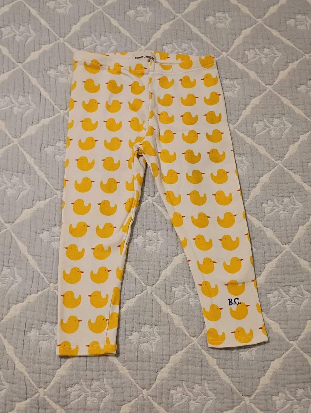 Bobo Choses Organic Cotton Duckie Leggings 18-24 Months